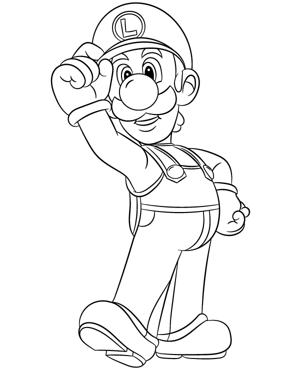 160+ Coloring Pages Mario and Luigi Printable 28