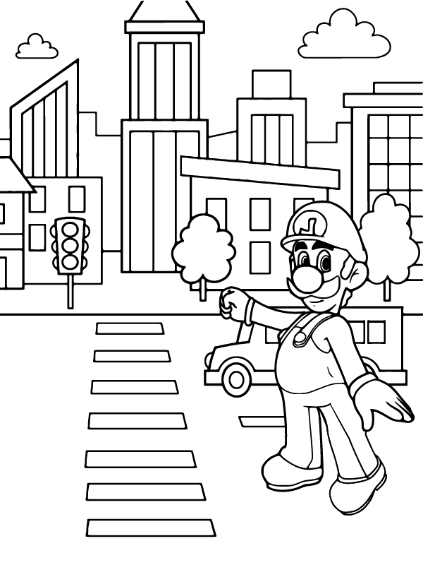 160+ Coloring Pages Mario and Luigi Printable 47