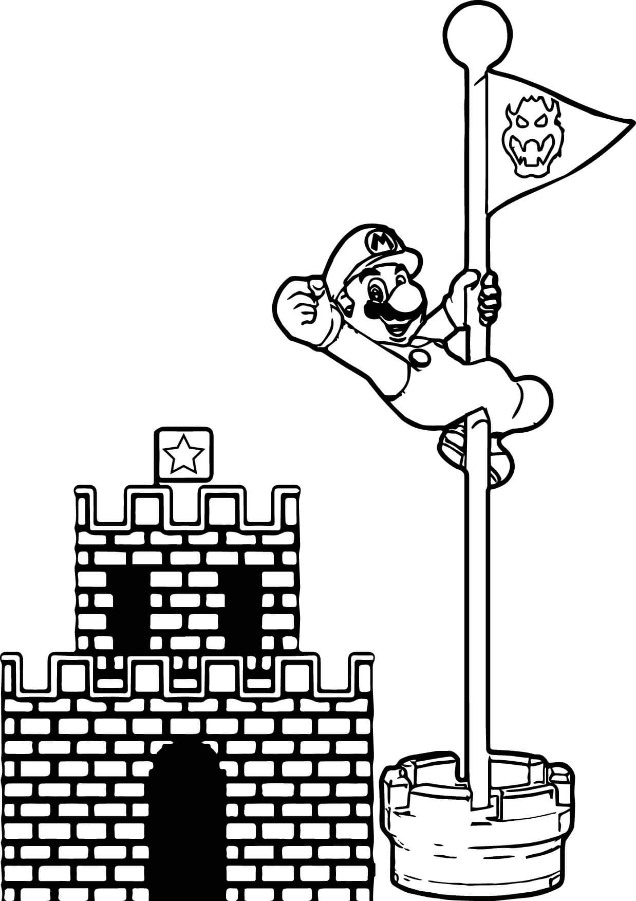 160+ Coloring Pages Mario and Luigi Printable 48