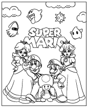 160+ Coloring Pages Mario and Luigi Printable 50