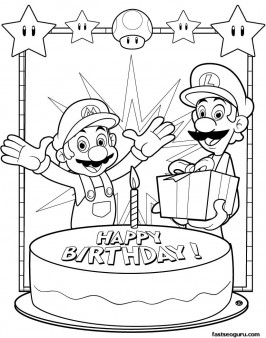 160+ Coloring Pages Mario and Luigi Printable 52