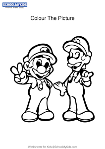 160+ Coloring Pages Mario and Luigi Printable 57