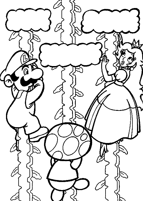 160+ Coloring Pages Mario and Luigi Printable 63