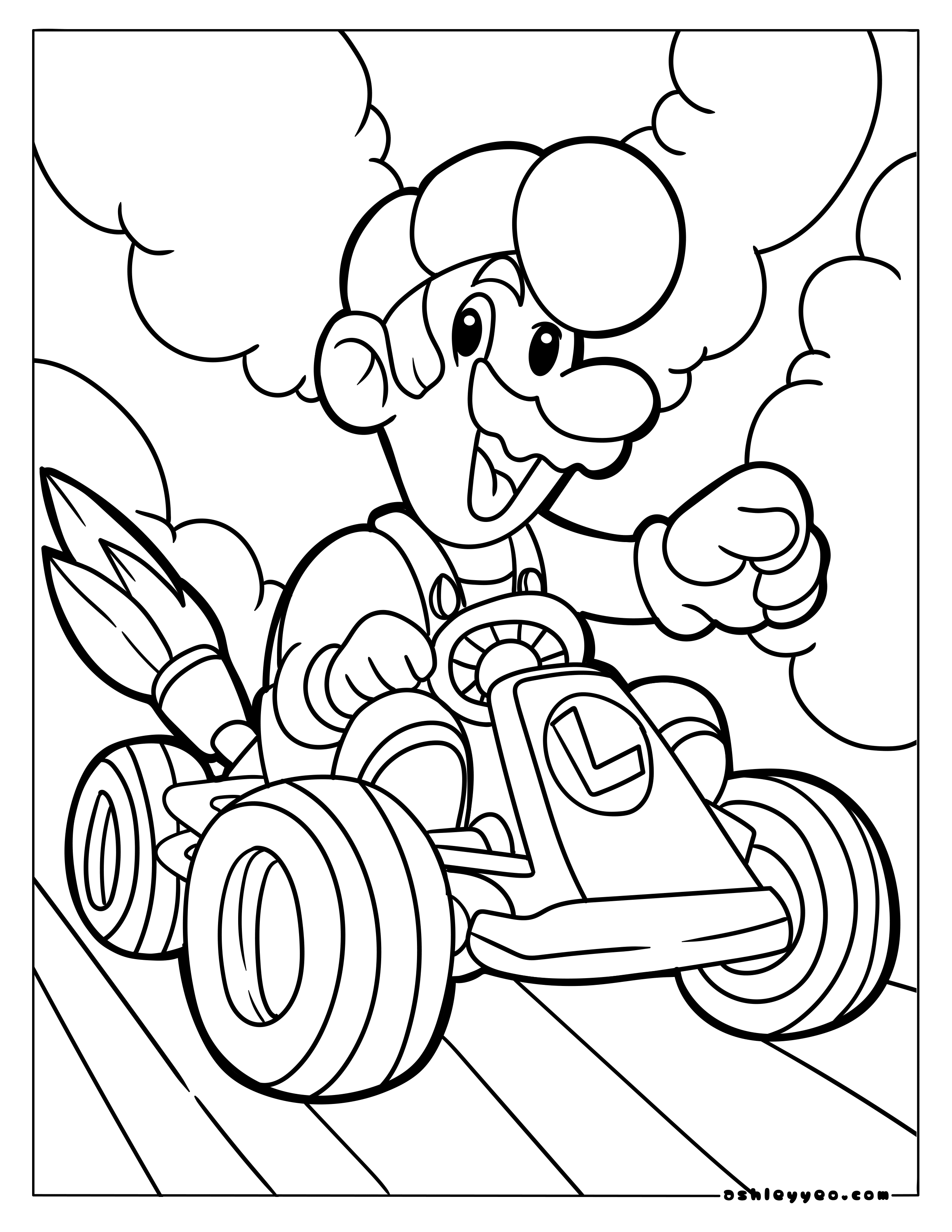 160+ Coloring Pages Mario and Luigi Printable 83