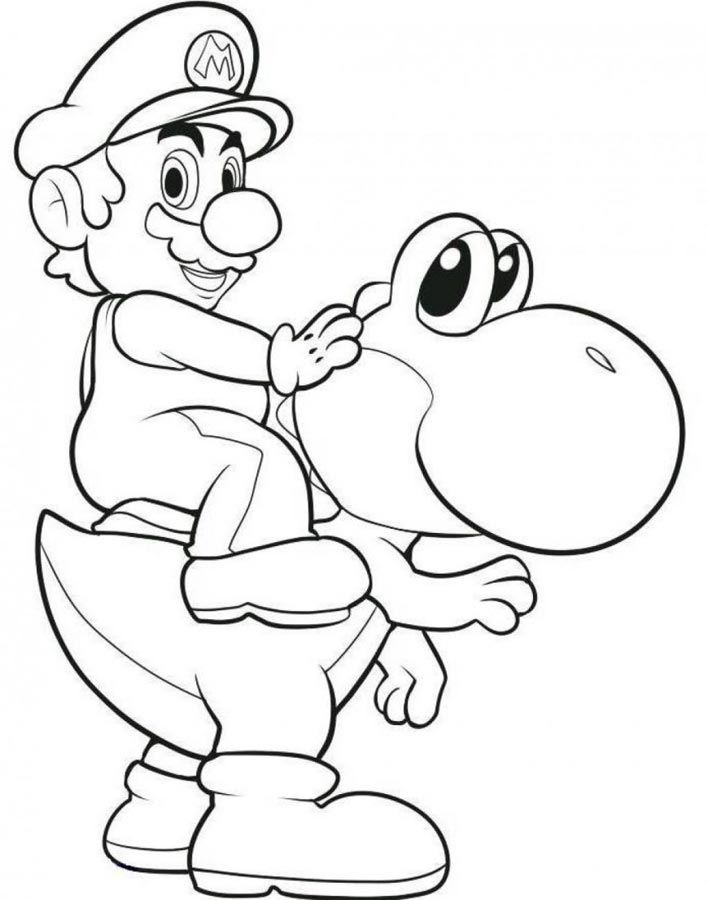 160+ Coloring Pages Mario and Luigi Printable 84