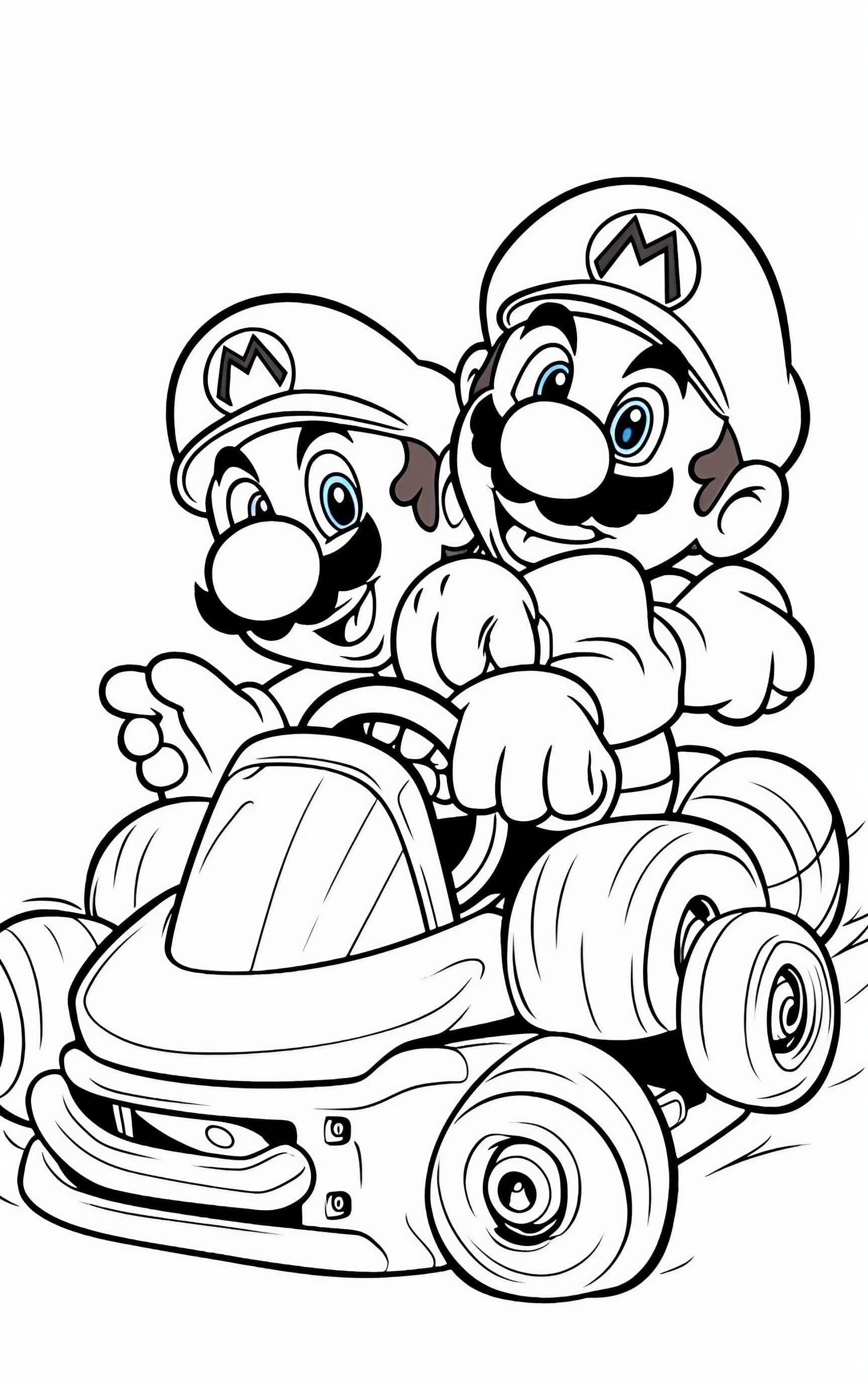 160+ Coloring Pages Mario and Luigi Printable 90