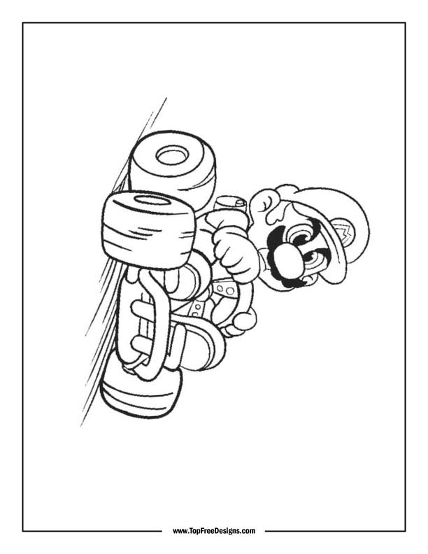 160+ Coloring Pages Mario and Luigi Printable 92