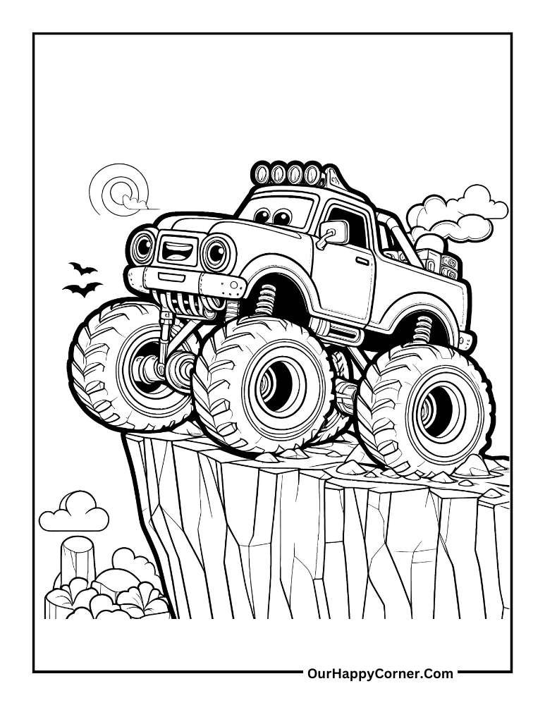 160+ Monster Truck Coloring Pages FREE Printable 103