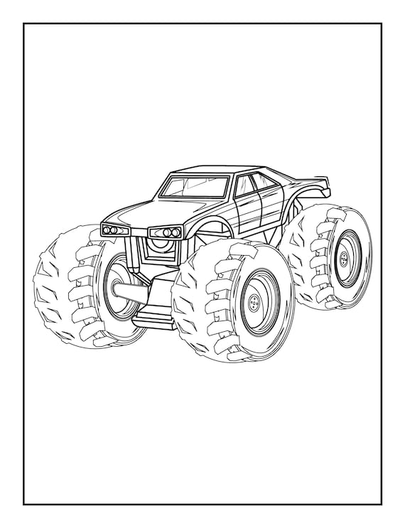 160+ Monster Truck Coloring Pages FREE Printable 104