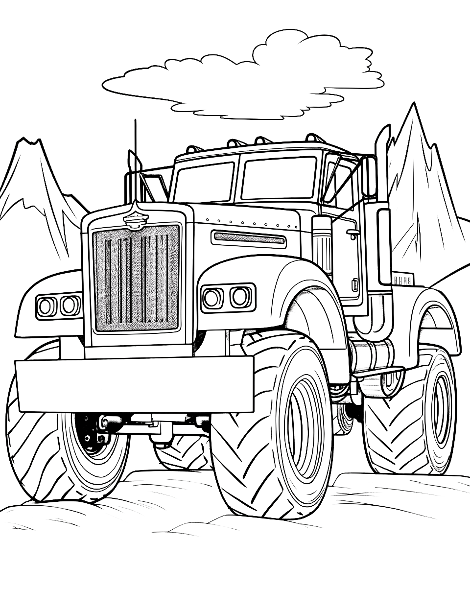 160+ Monster Truck Coloring Pages FREE Printable 11