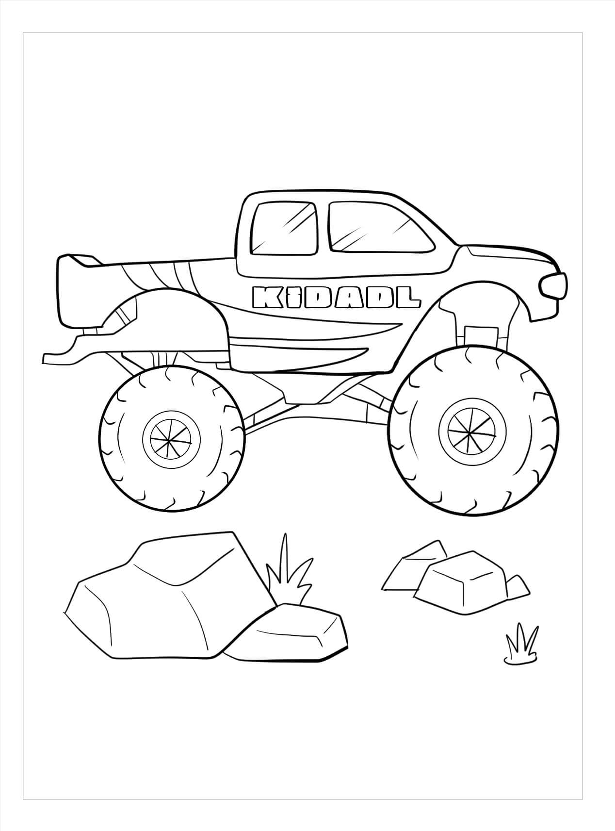 160+ Monster Truck Coloring Pages FREE Printable 111