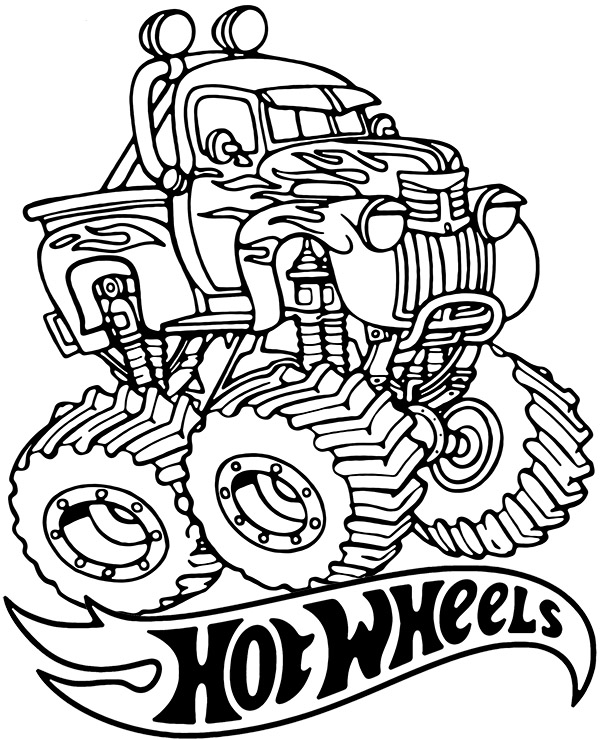 160+ Monster Truck Coloring Pages FREE Printable 12