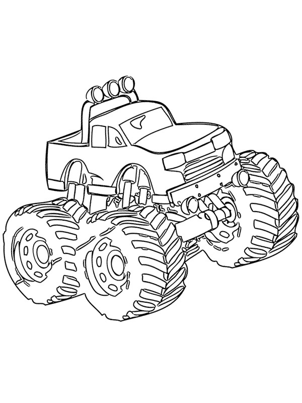 160+ Monster Truck Coloring Pages FREE Printable 121