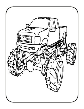 160+ Monster Truck Coloring Pages FREE Printable 130