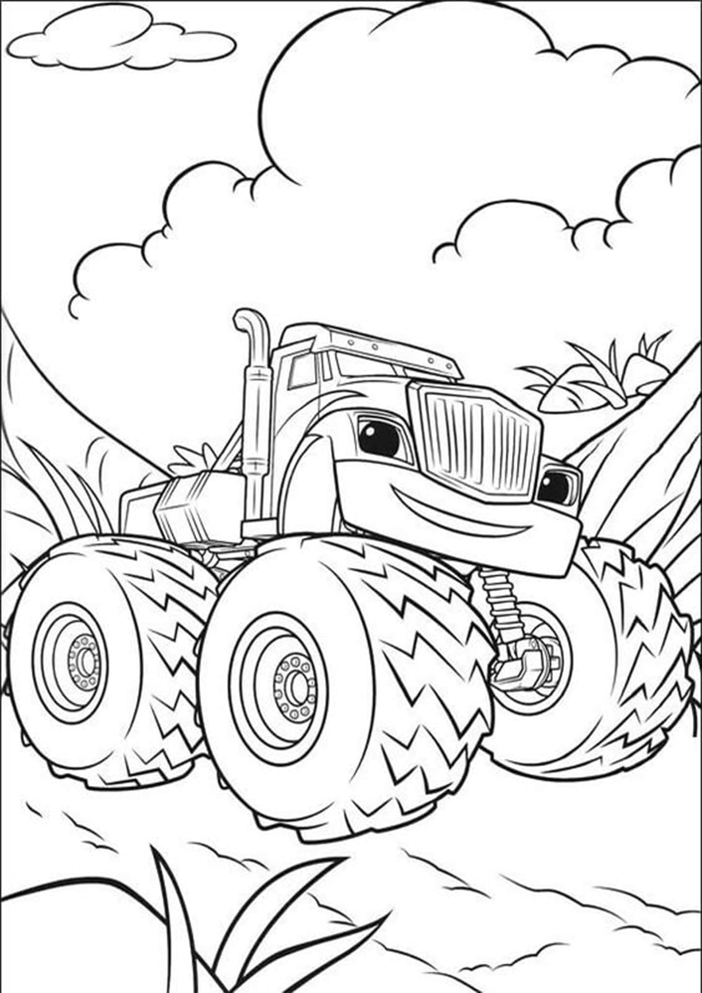 160+ Monster Truck Coloring Pages FREE Printable 14