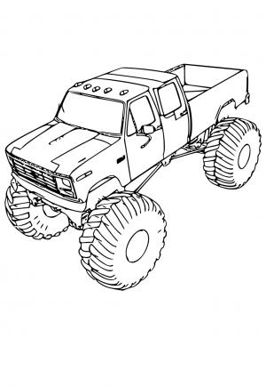 160+ Monster Truck Coloring Pages FREE Printable 140