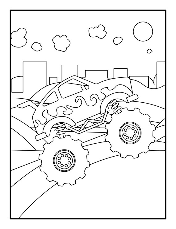 160+ Monster Truck Coloring Pages FREE Printable 146