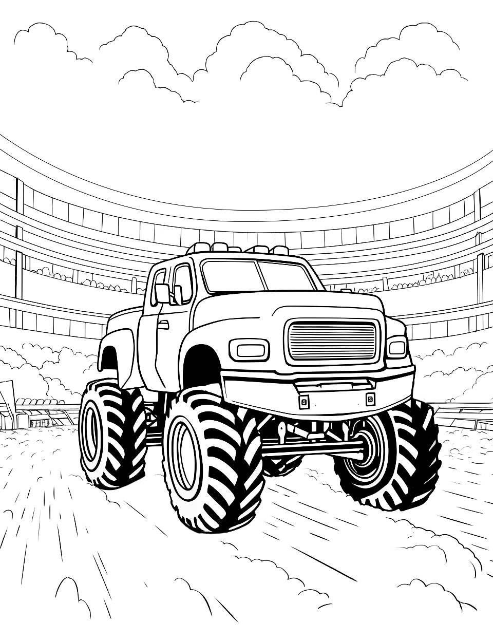 160+ Monster Truck Coloring Pages FREE Printable 15