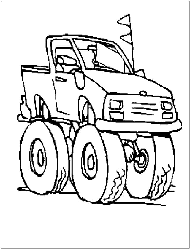 160+ Monster Truck Coloring Pages FREE Printable 151