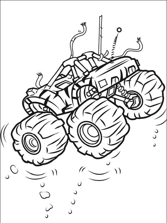 160+ Monster Truck Coloring Pages FREE Printable 153