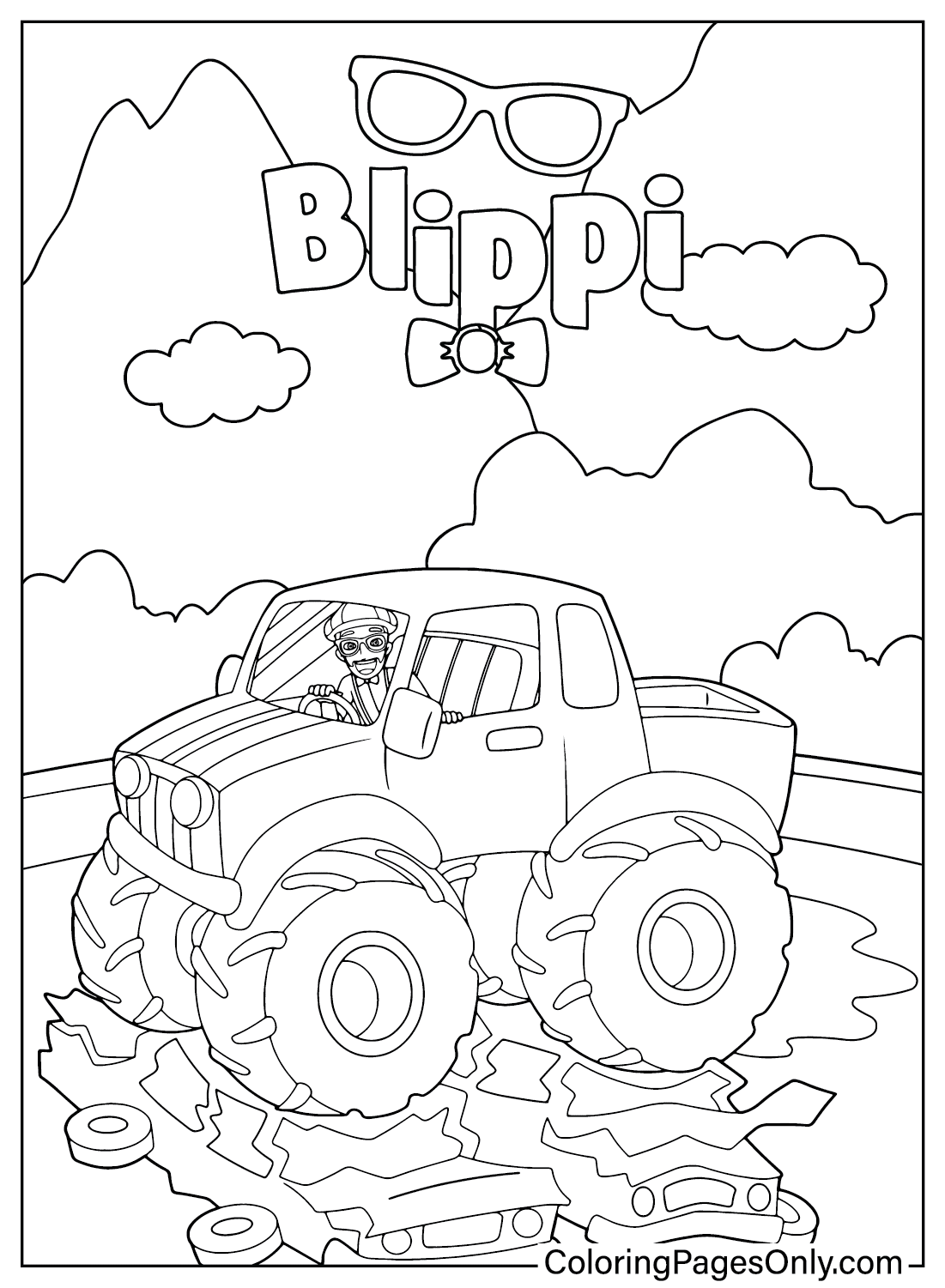 160+ Monster Truck Coloring Pages FREE Printable 156