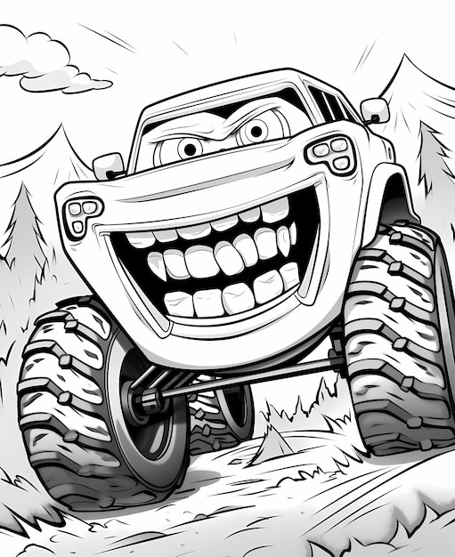 160+ Monster Truck Coloring Pages FREE Printable 160