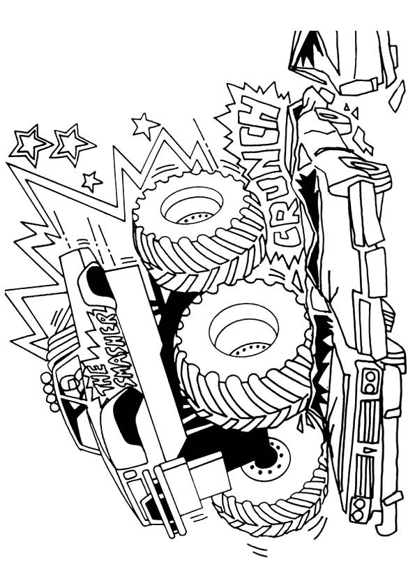 160+ Monster Truck Coloring Pages FREE Printable 168