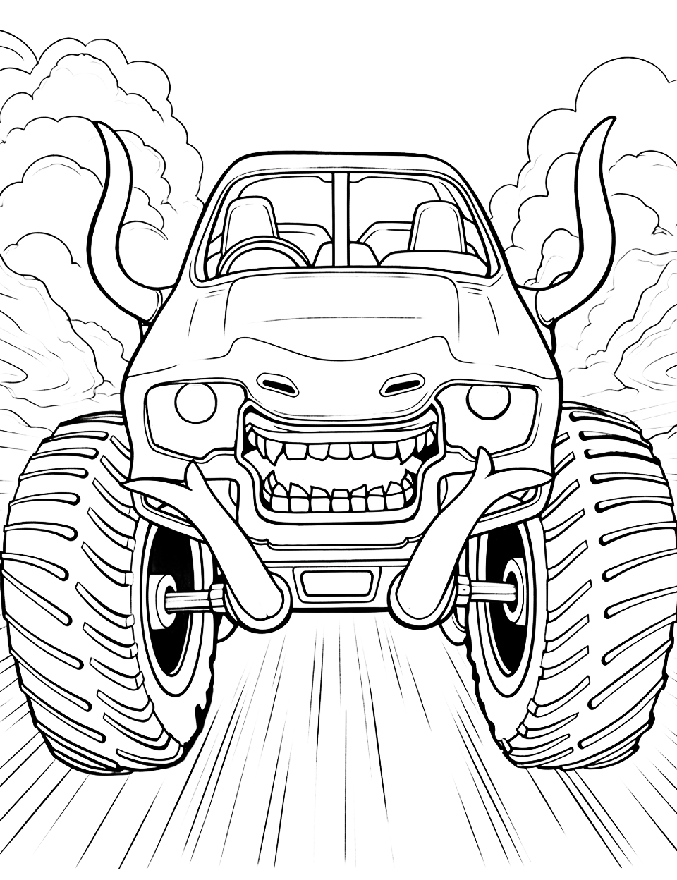 160+ Monster Truck Coloring Pages FREE Printable 3