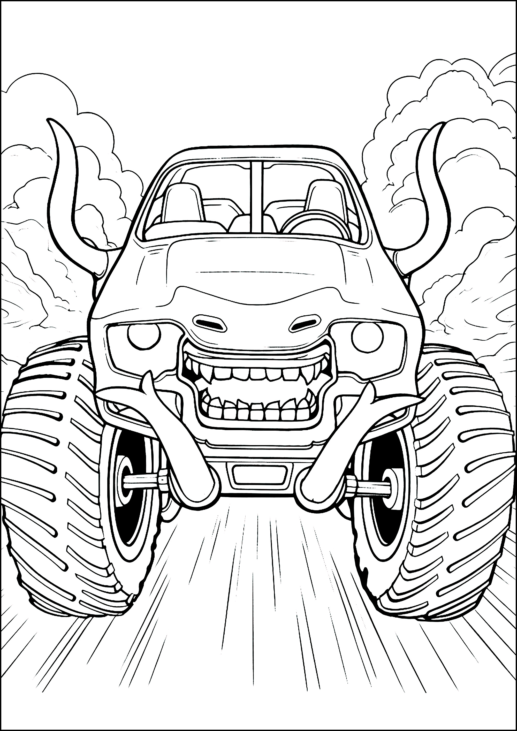 160+ Monster Truck Coloring Pages FREE Printable 36