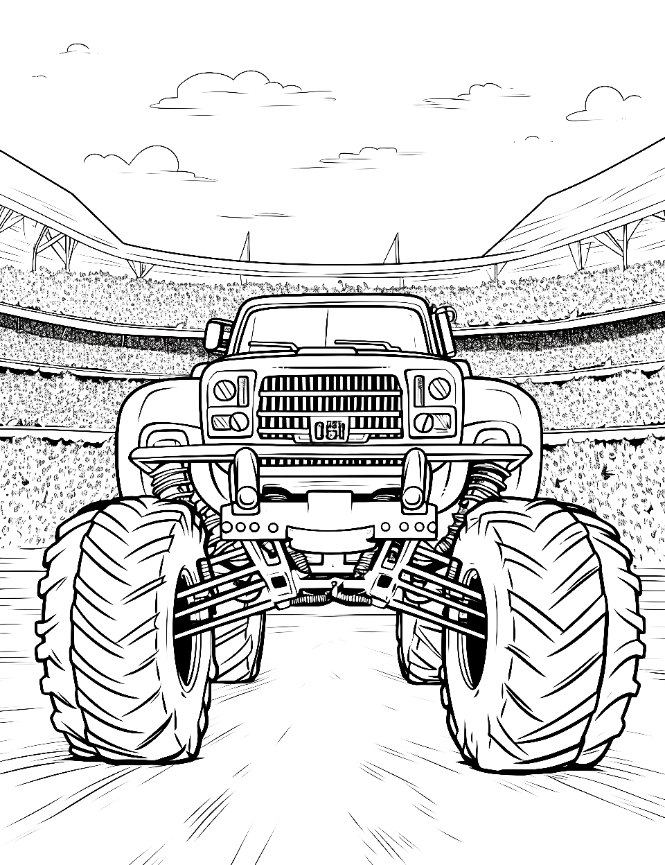 160+ Monster Truck Coloring Pages FREE Printable 4