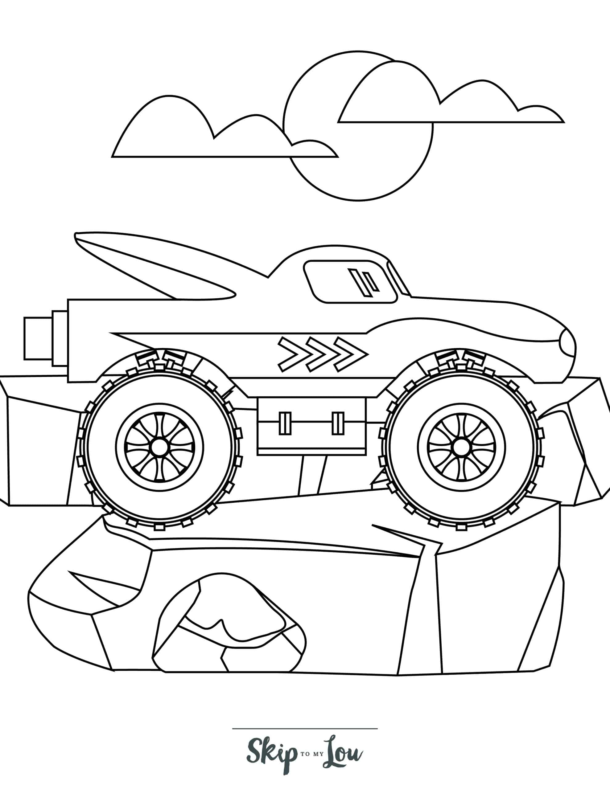 160+ Monster Truck Coloring Pages FREE Printable 40