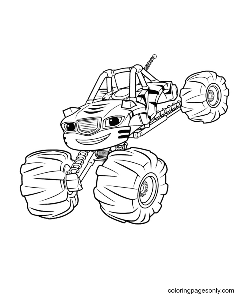 160+ Monster Truck Coloring Pages FREE Printable 41