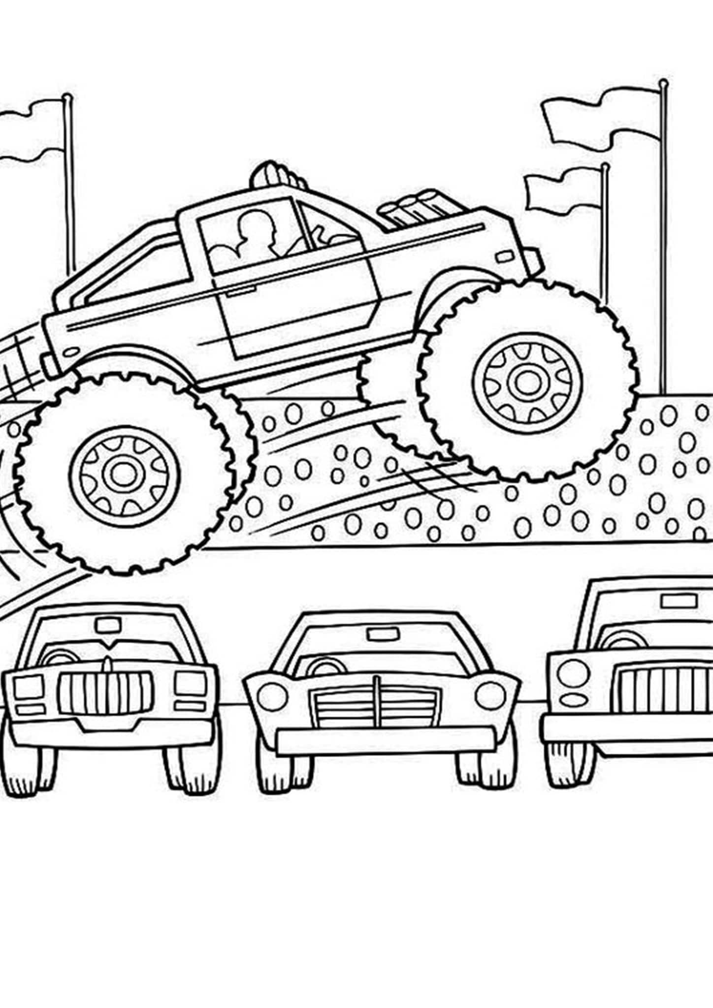 160+ Monster Truck Coloring Pages FREE Printable 5