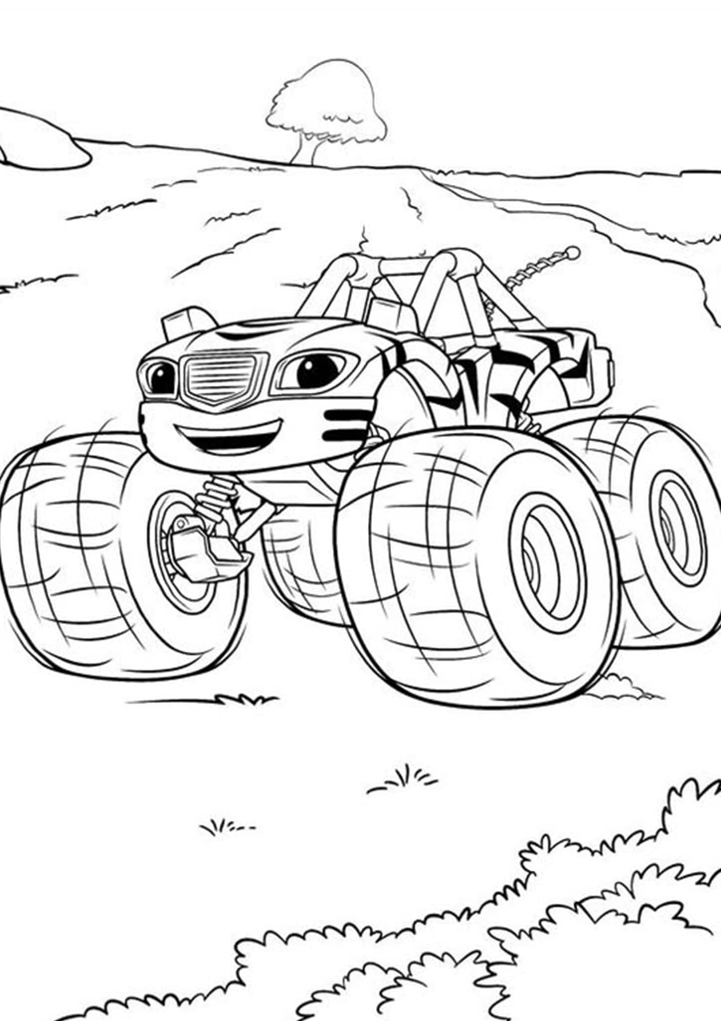 160+ Monster Truck Coloring Pages FREE Printable 50