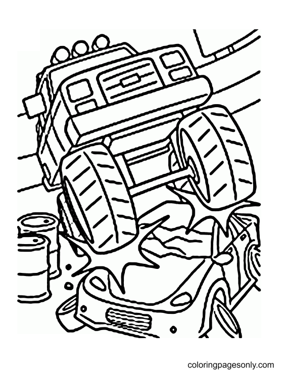 160+ Monster Truck Coloring Pages FREE Printable 51