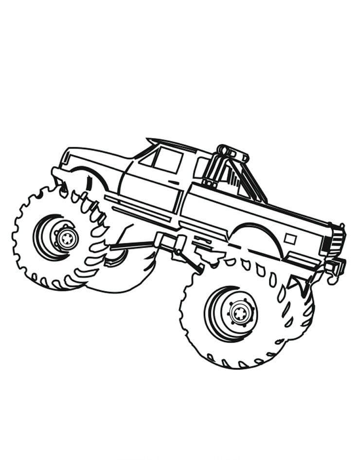 160+ Monster Truck Coloring Pages FREE Printable 52