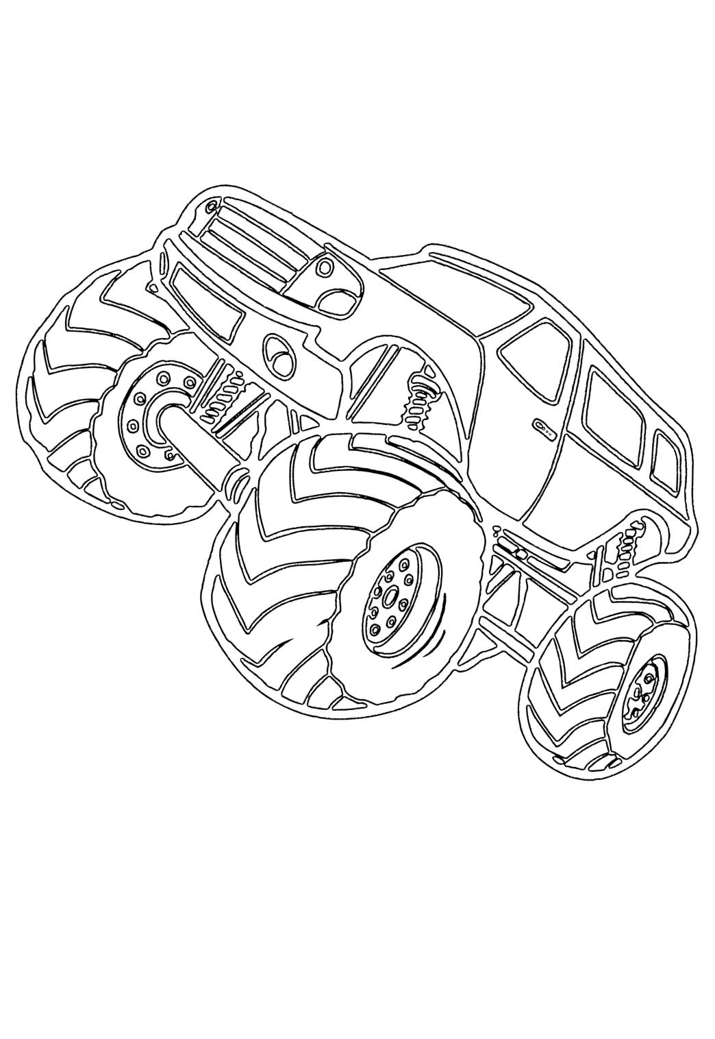 160+ Monster Truck Coloring Pages FREE Printable 53