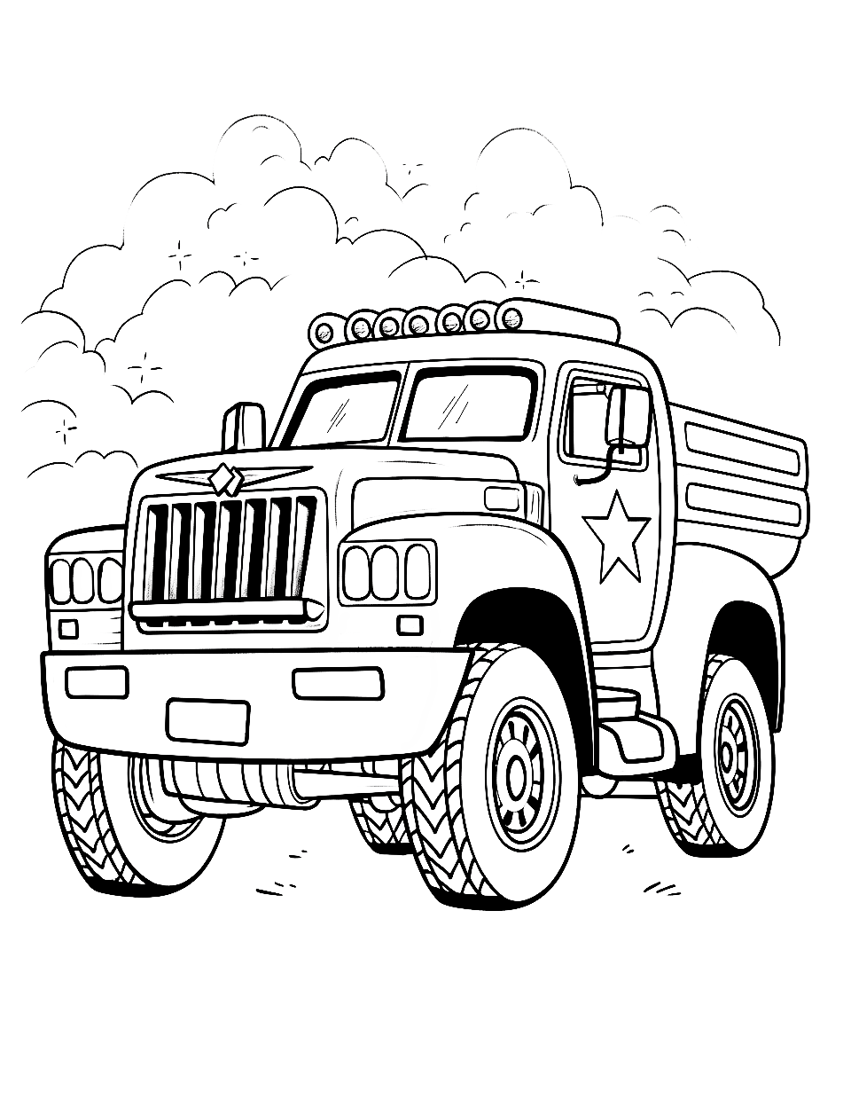 160+ Monster Truck Coloring Pages FREE Printable 55