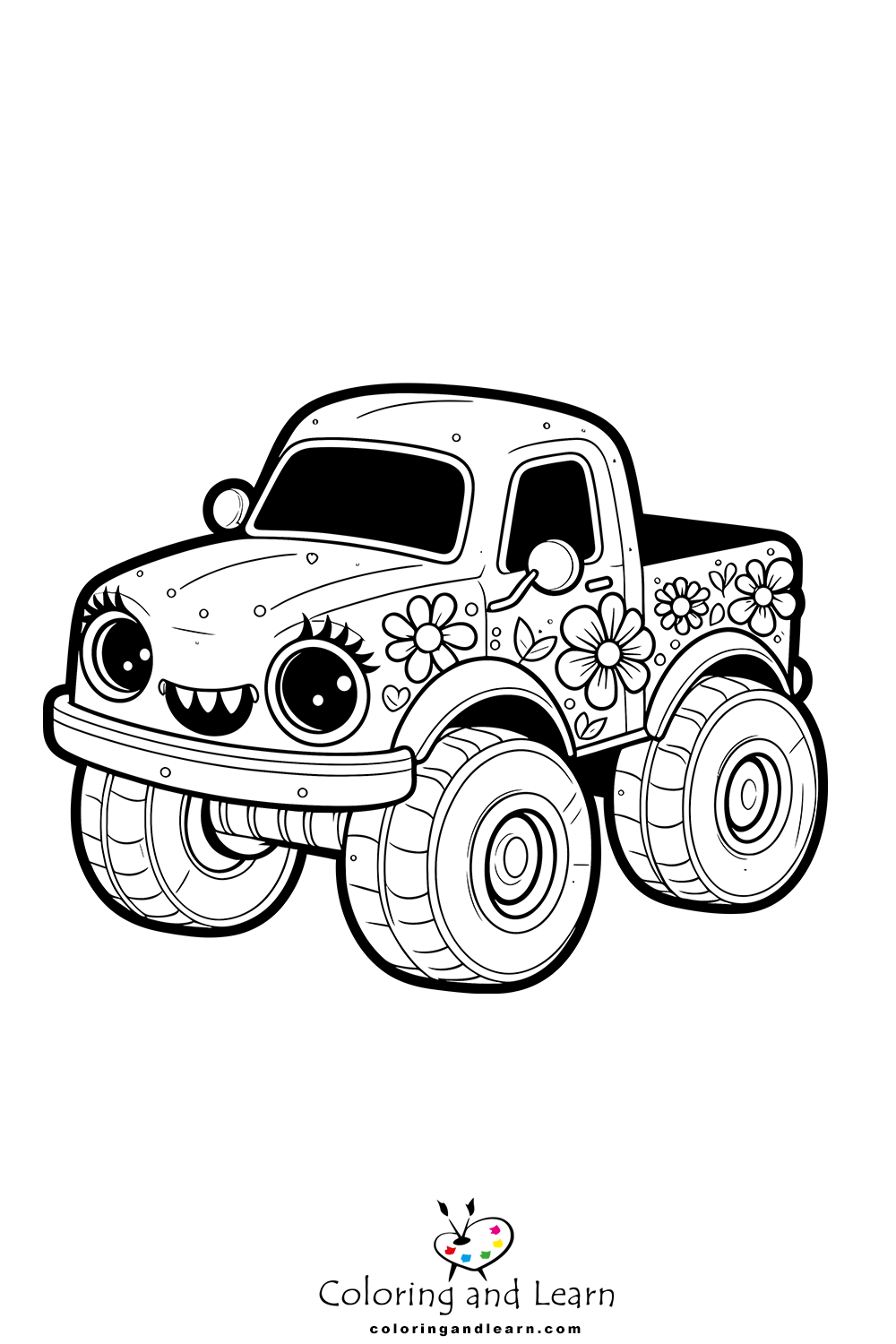 160+ Monster Truck Coloring Pages FREE Printable 56