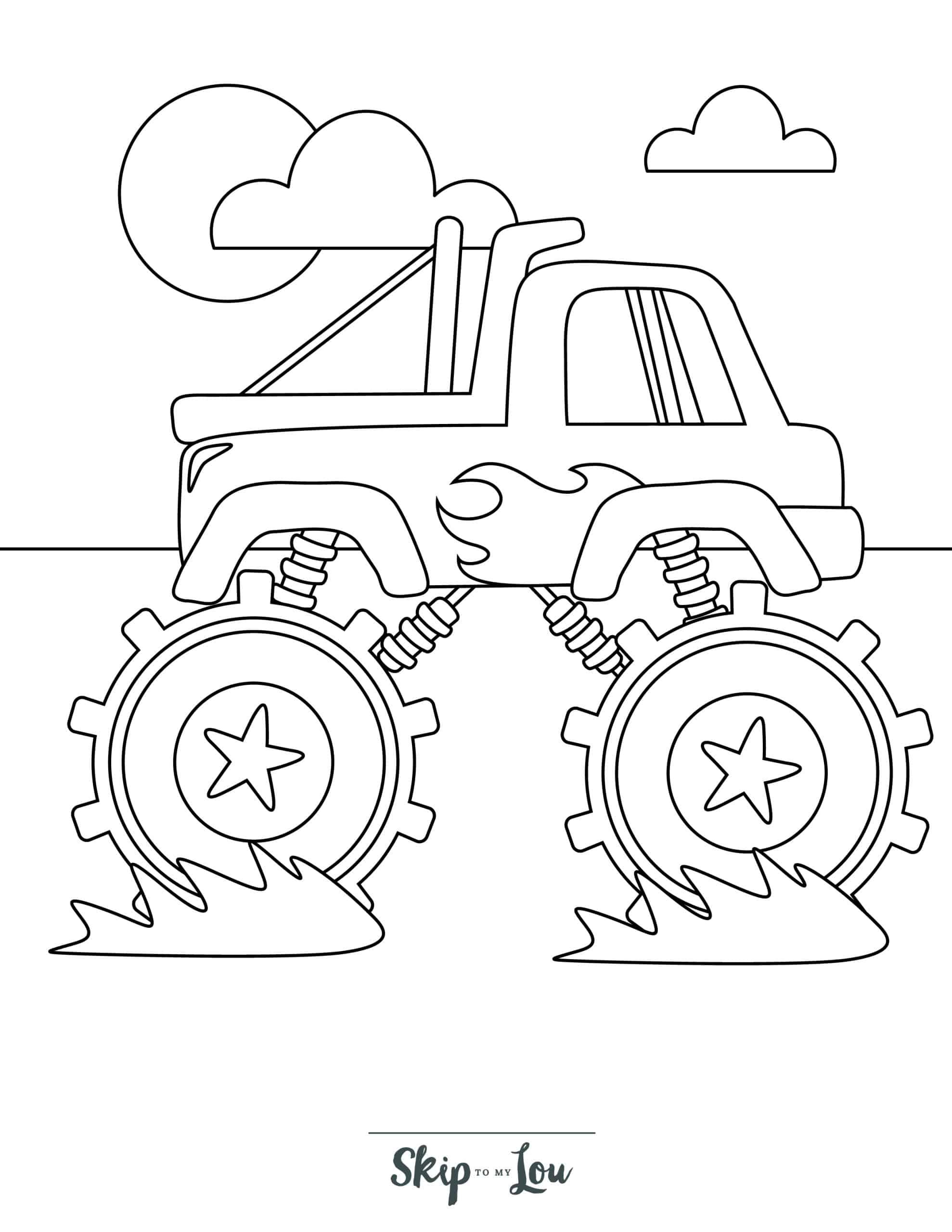 160+ Monster Truck Coloring Pages FREE Printable 57