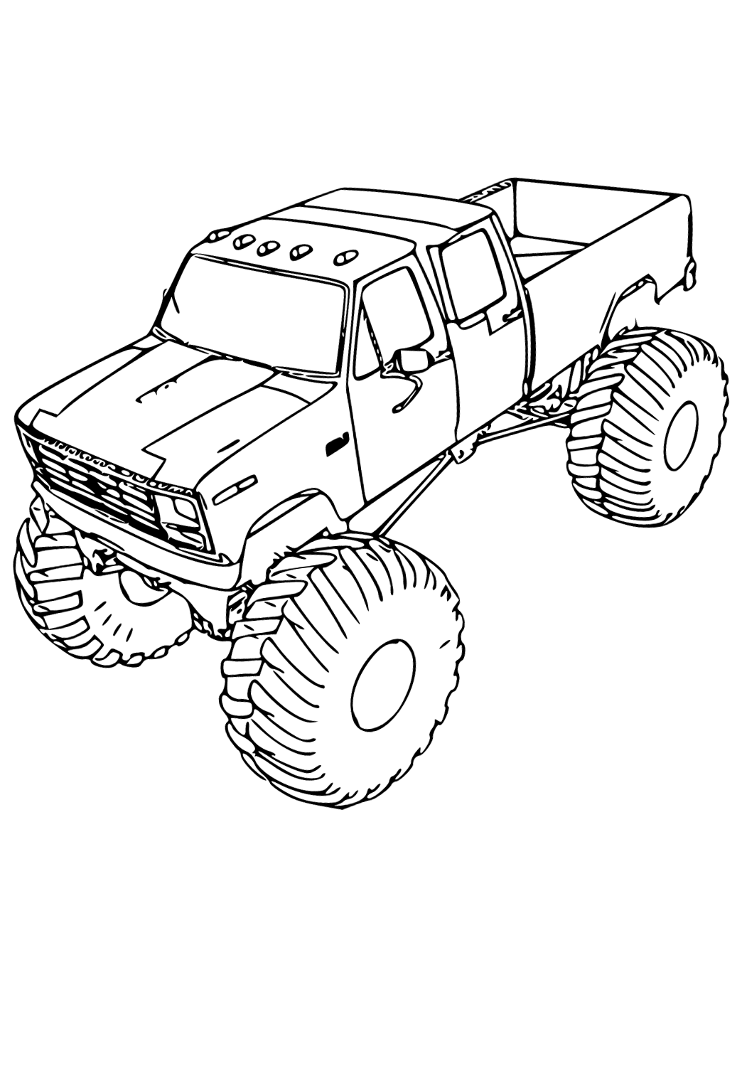 160+ Monster Truck Coloring Pages FREE Printable 65