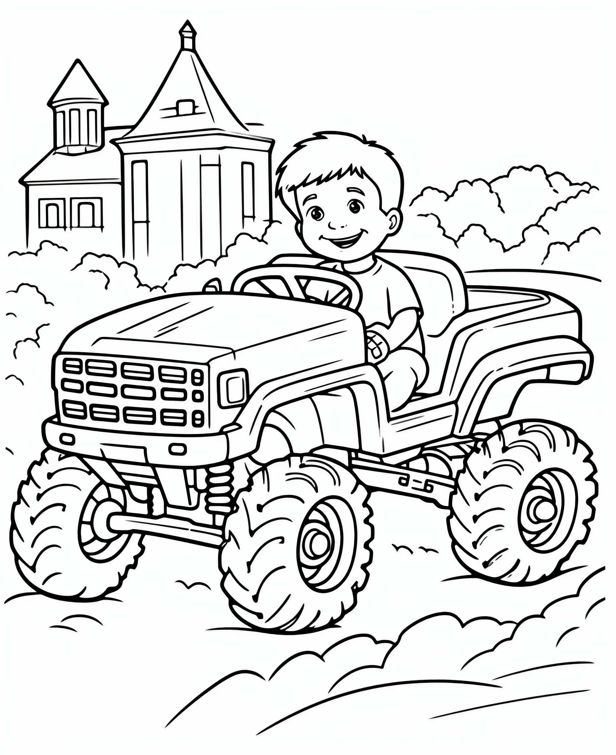 160+ Monster Truck Coloring Pages FREE Printable 66