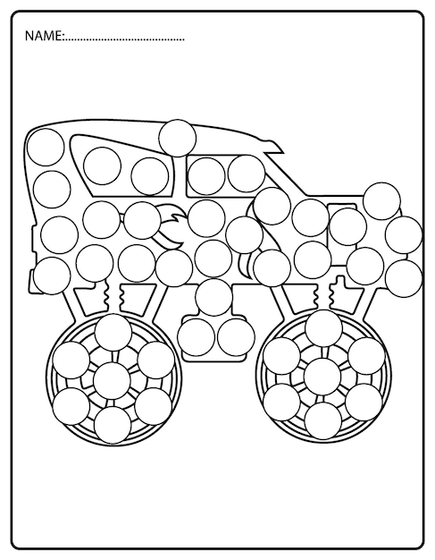 160+ Monster Truck Coloring Pages FREE Printable 67