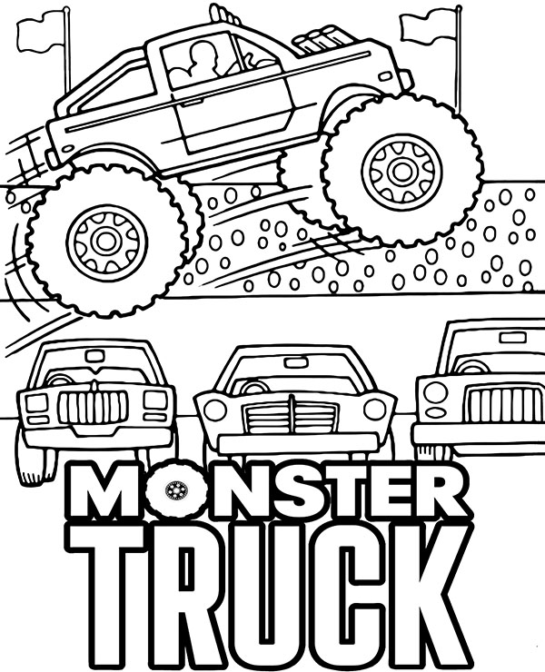 160+ Monster Truck Coloring Pages FREE Printable 7