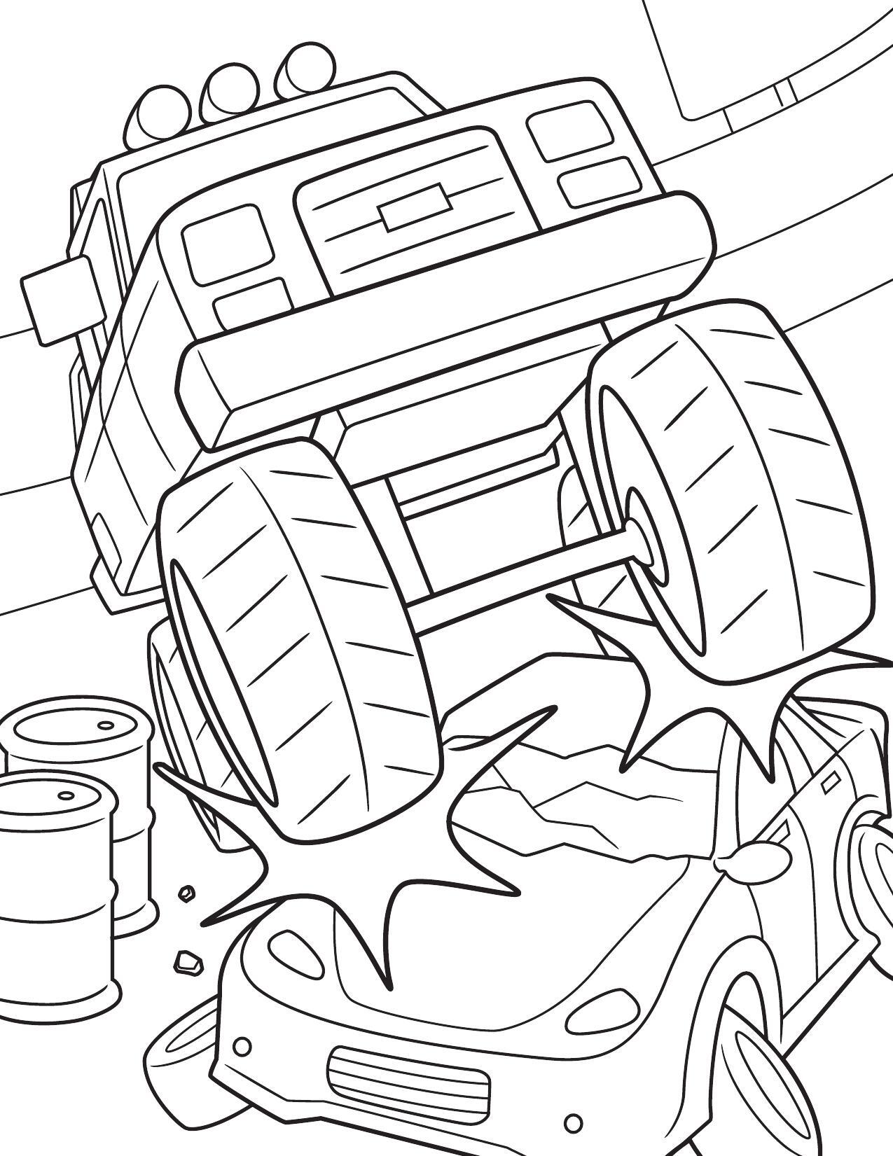 160+ Monster Truck Coloring Pages FREE Printable 70