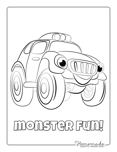 160+ Monster Truck Coloring Pages FREE Printable 72