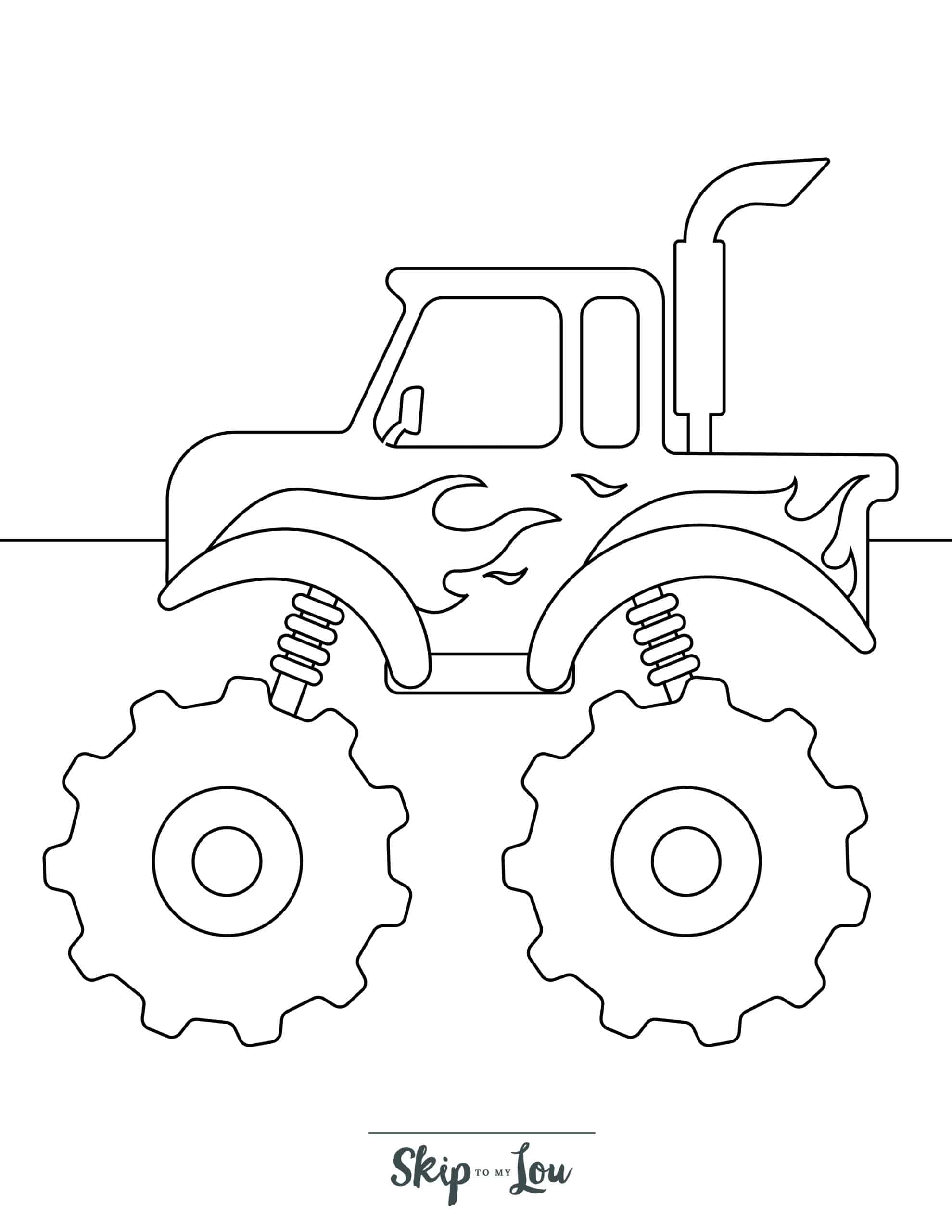 160+ Monster Truck Coloring Pages FREE Printable 73