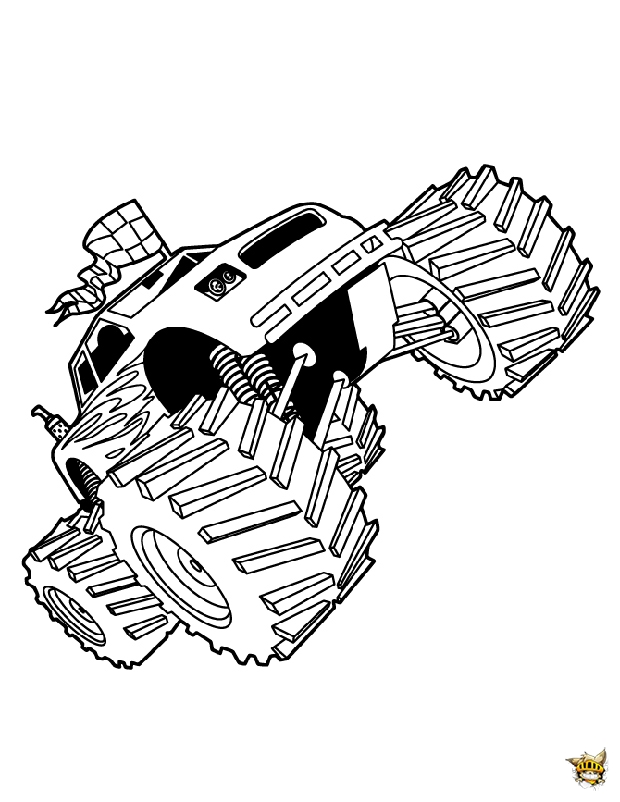 160+ Monster Truck Coloring Pages FREE Printable 82