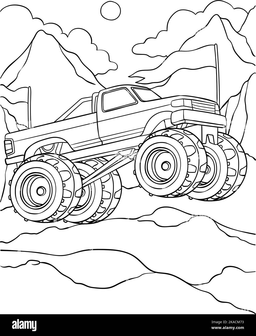 160+ Monster Truck Coloring Pages FREE Printable 84