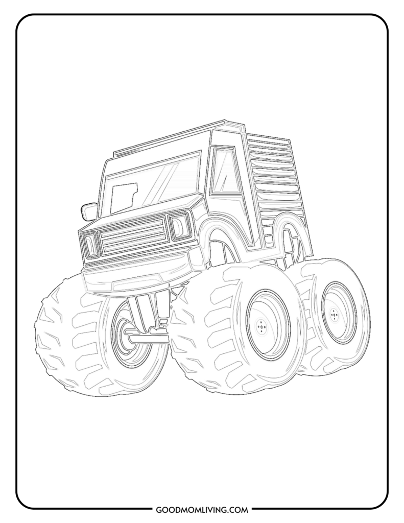 160+ Monster Truck Coloring Pages FREE Printable 86